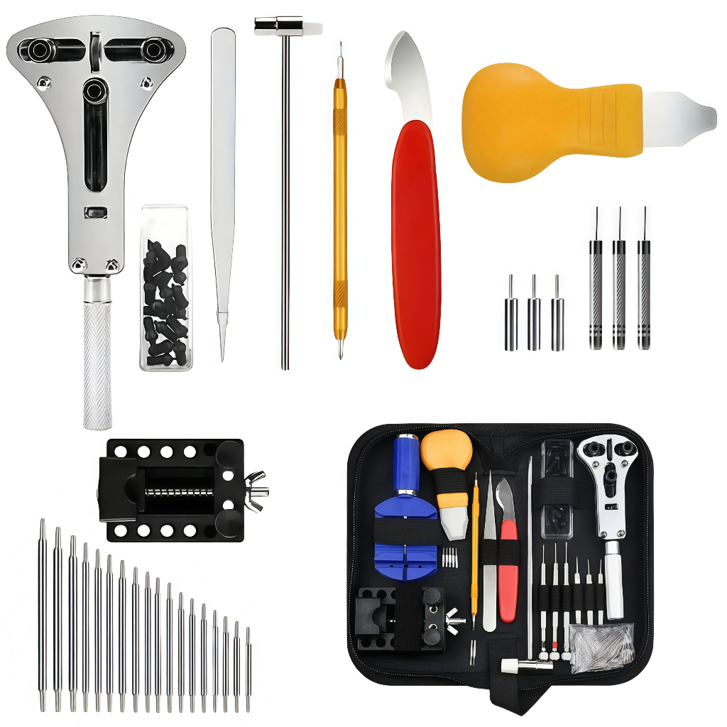 Kit 147pcs De Ferramentas Para Reparo E Manutenção De Relógios, Ferramenta Para Remoção De Pulseiras
