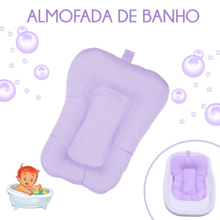 Almofada de Banho Bebê Anatômica Acolchoada Baby
