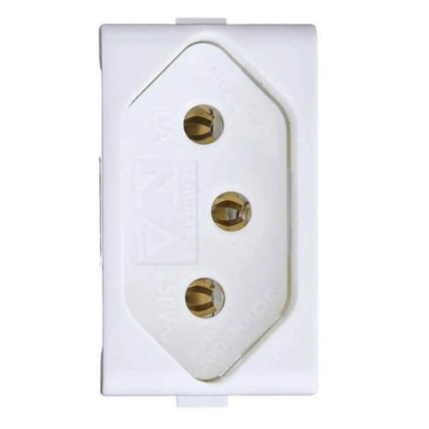 Modulo Tomada 2p+t 10a/20a 250v Branco Lunare Schn