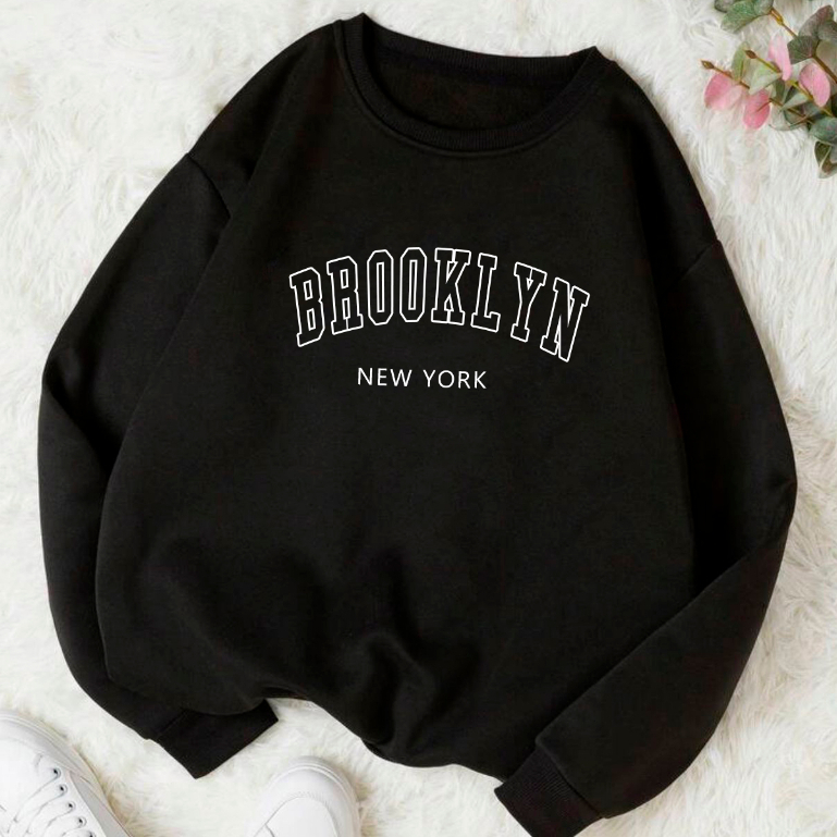 Moletom Careca Brooklyn Gola Redonda Blusa Frio B