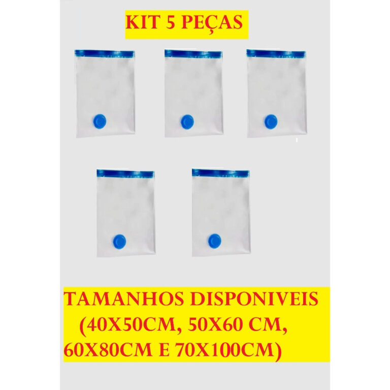 KIT 5 Sacos Ou Bomba Tomada 110V Para Embalar Á V