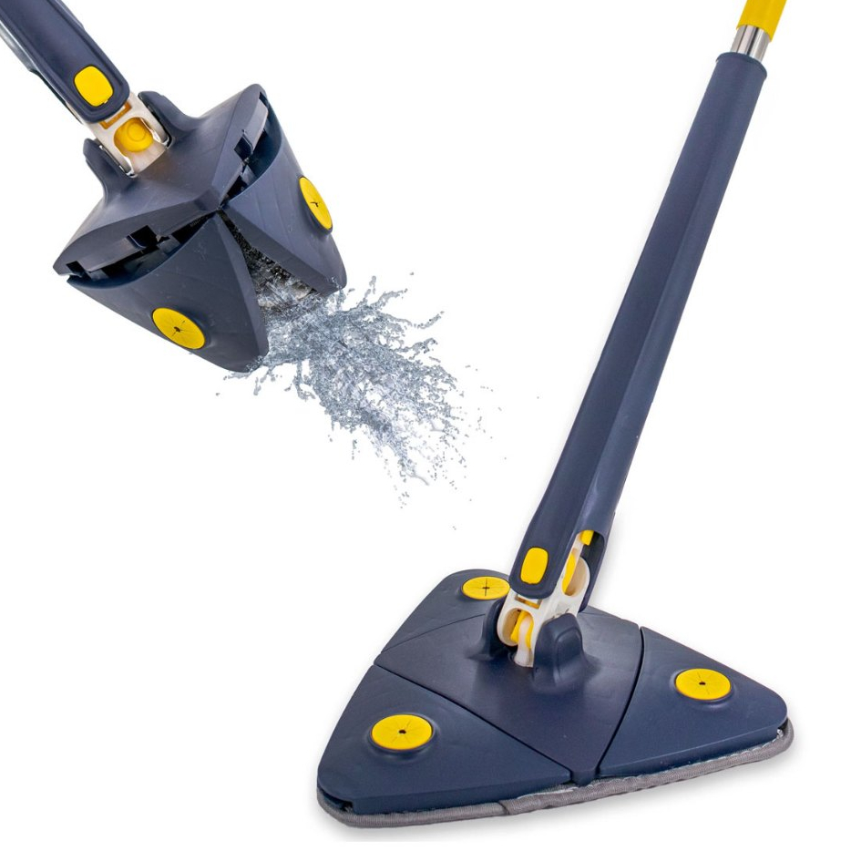 Esfregao Rodo De Limpeza Triangulo Mop Giratorio 360°