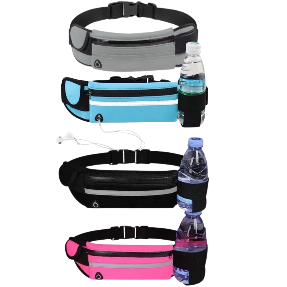 Pochete Esportiva Corrida Slim Impermeável Porta celular Porta Garrafa De Agua Corrida
