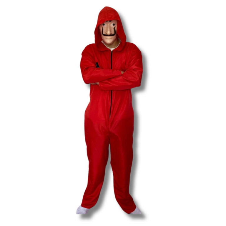 Fantasia La Casa de Papel Halloween + Mascara Salv