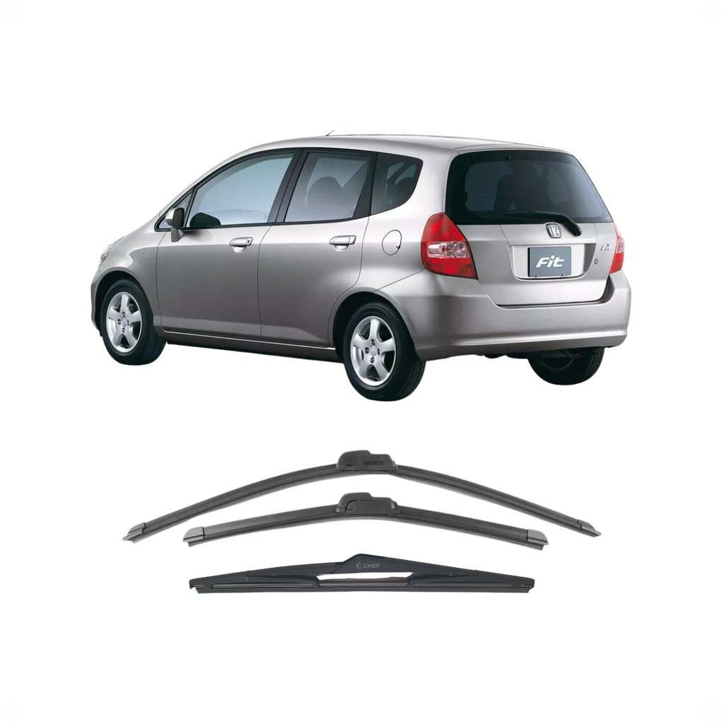 Kit 3 Palhetas HONDA FIT 2003 2004 2005 2006 2007 2008 Limpador De Parabrisa