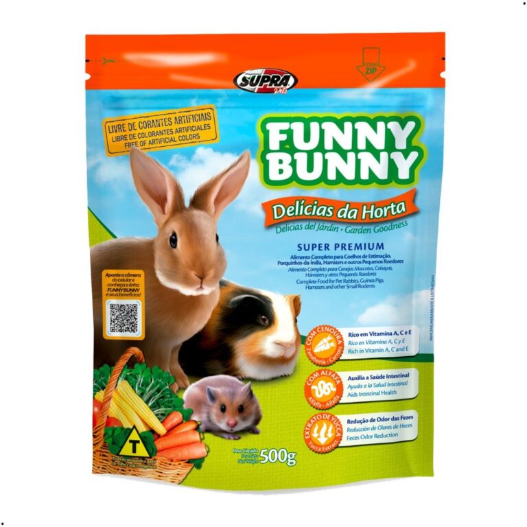 Alimento Funny Bunny Delícias da Horta Ração Co