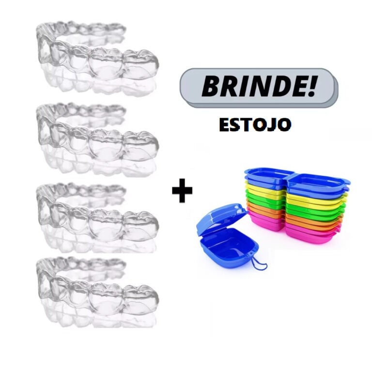 04 Placas Protetor Bucal Ranger Dentes Moldeira Te
