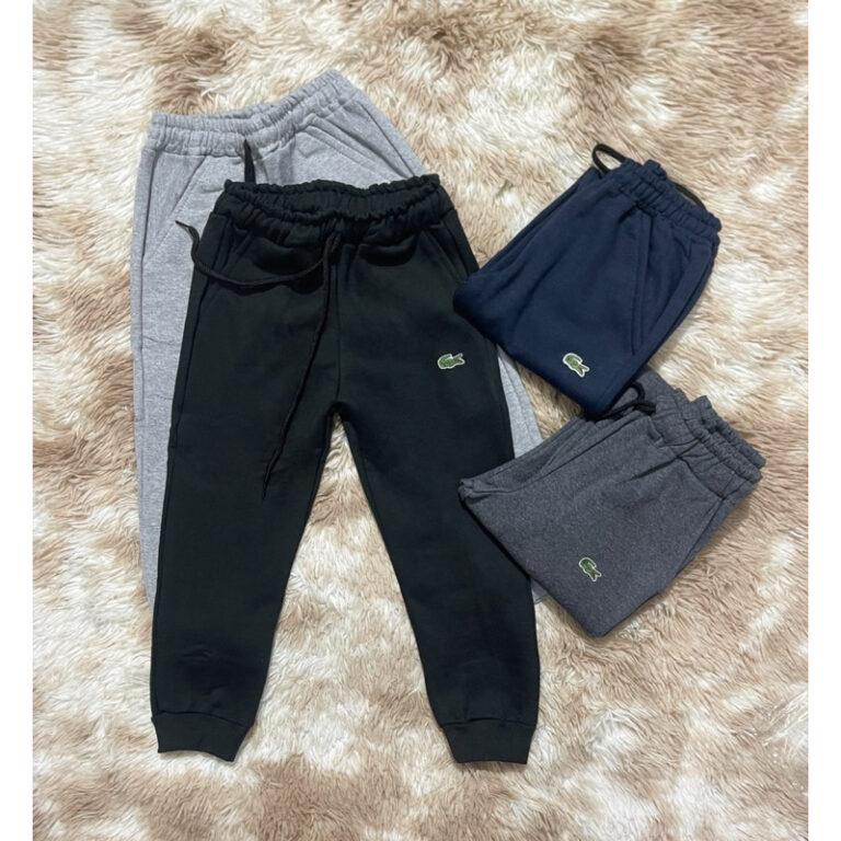 Calça Moletom Menino Infantil Com Elástico E Pun