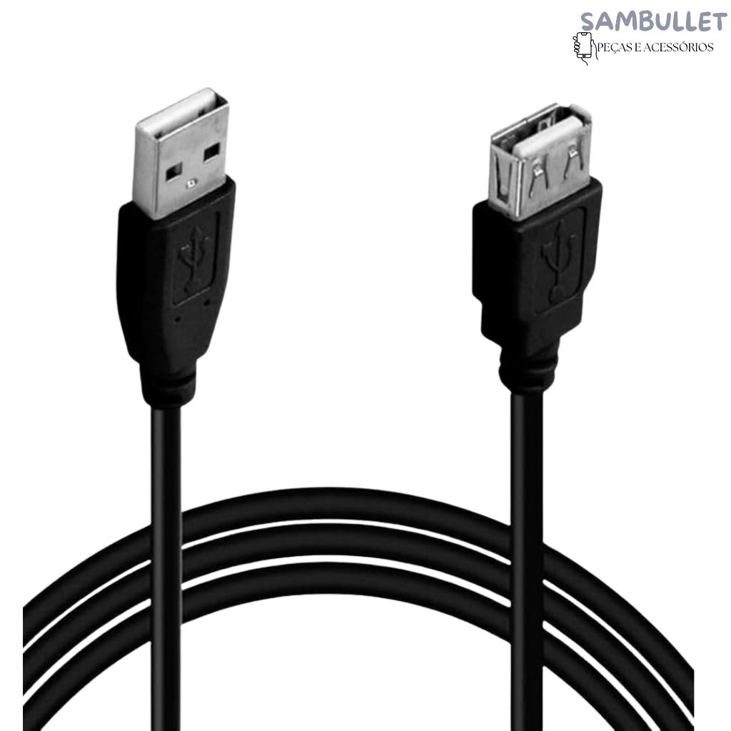 Cabo Extensor Usb 1,5M Fêmea X Macho