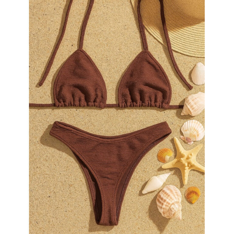 conjunto biquíni asa delta cortininha anarruga te