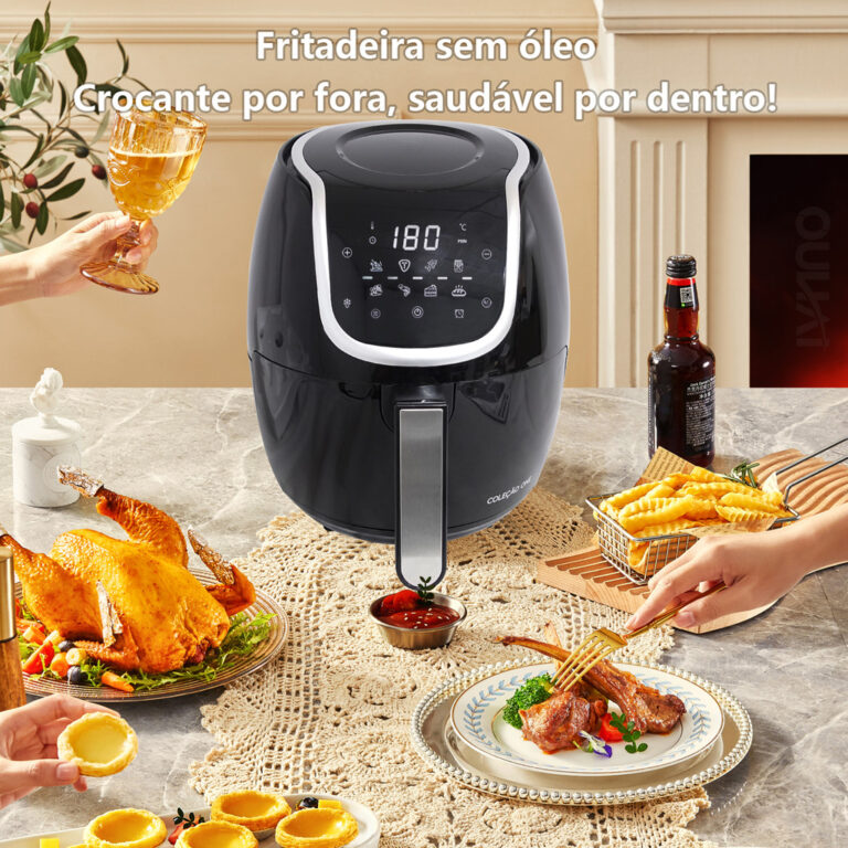 Fritadeira Sem Oleo Air Fryer Digital Facil E Rapi