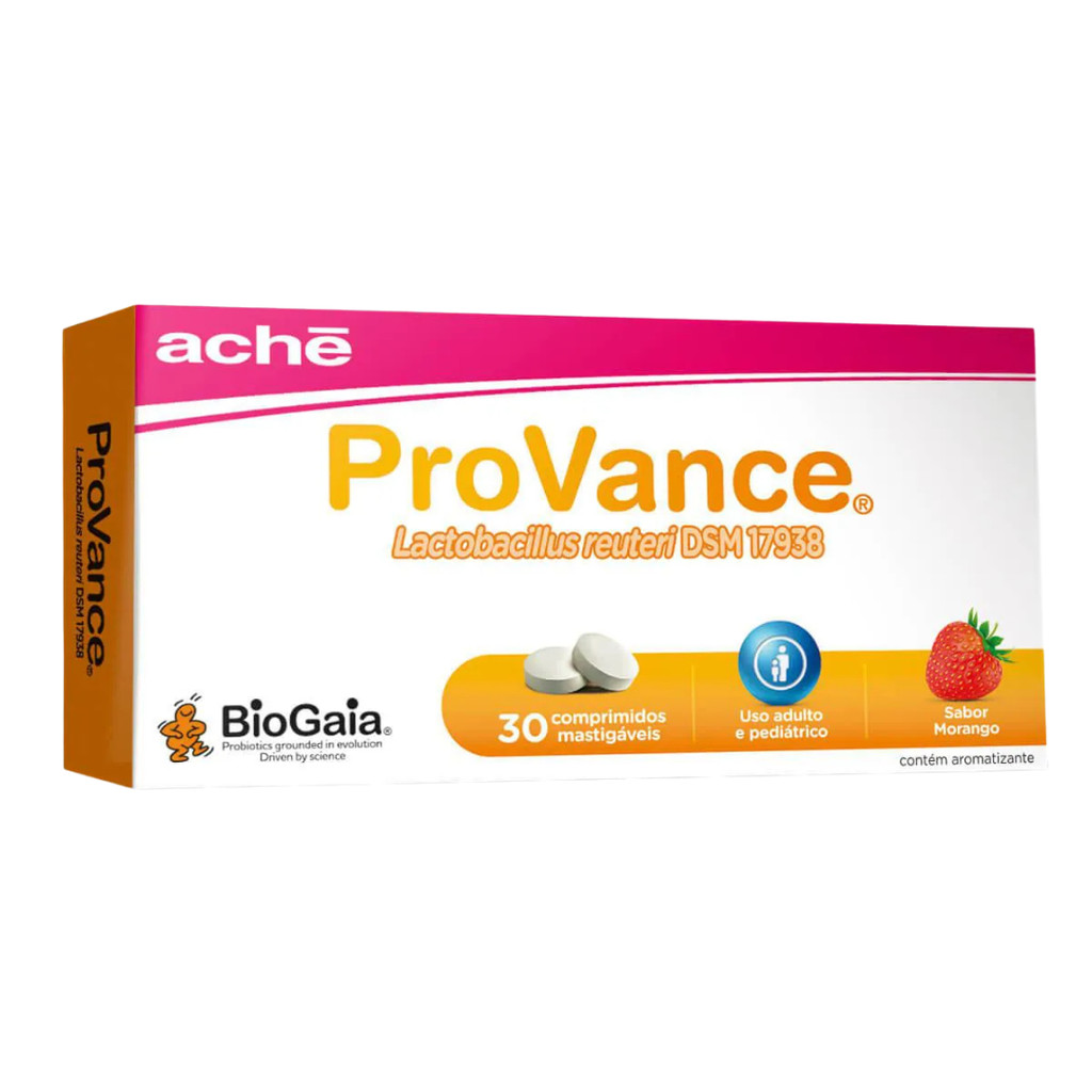 Provance Probiótico Sabor Morango Com 30 Comprimidos