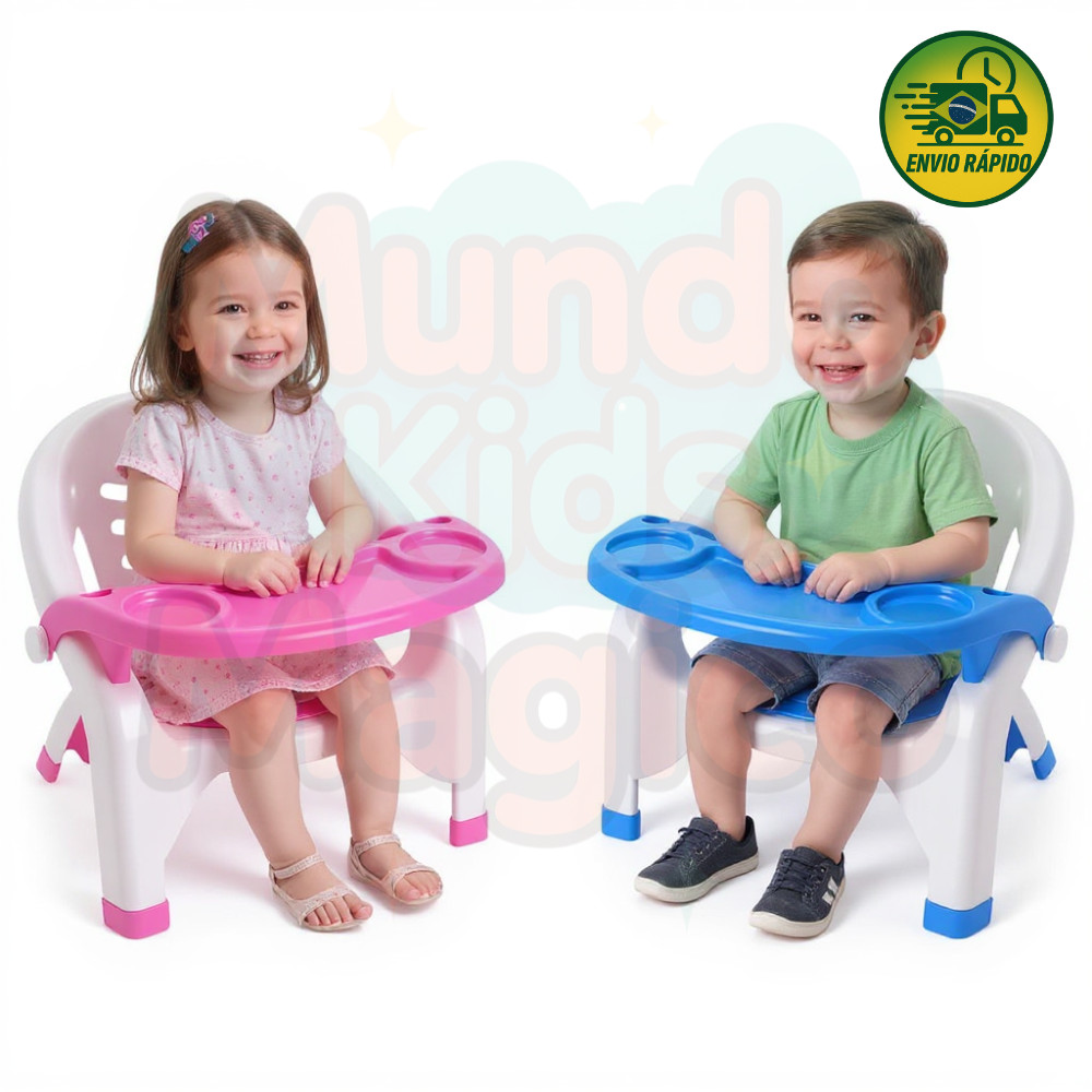 Cadeirinha Alimentação Essencial Portátil, segura, 25kg e fácil de limpar. A mais buscada na Shopee