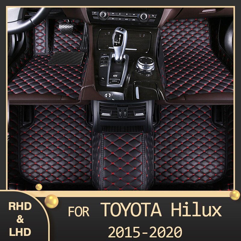 Tapetes De Piso Para Automóveis Adequado para Toyota HILUX 2015 2016 2017 2018 2019 2020 Personaliza