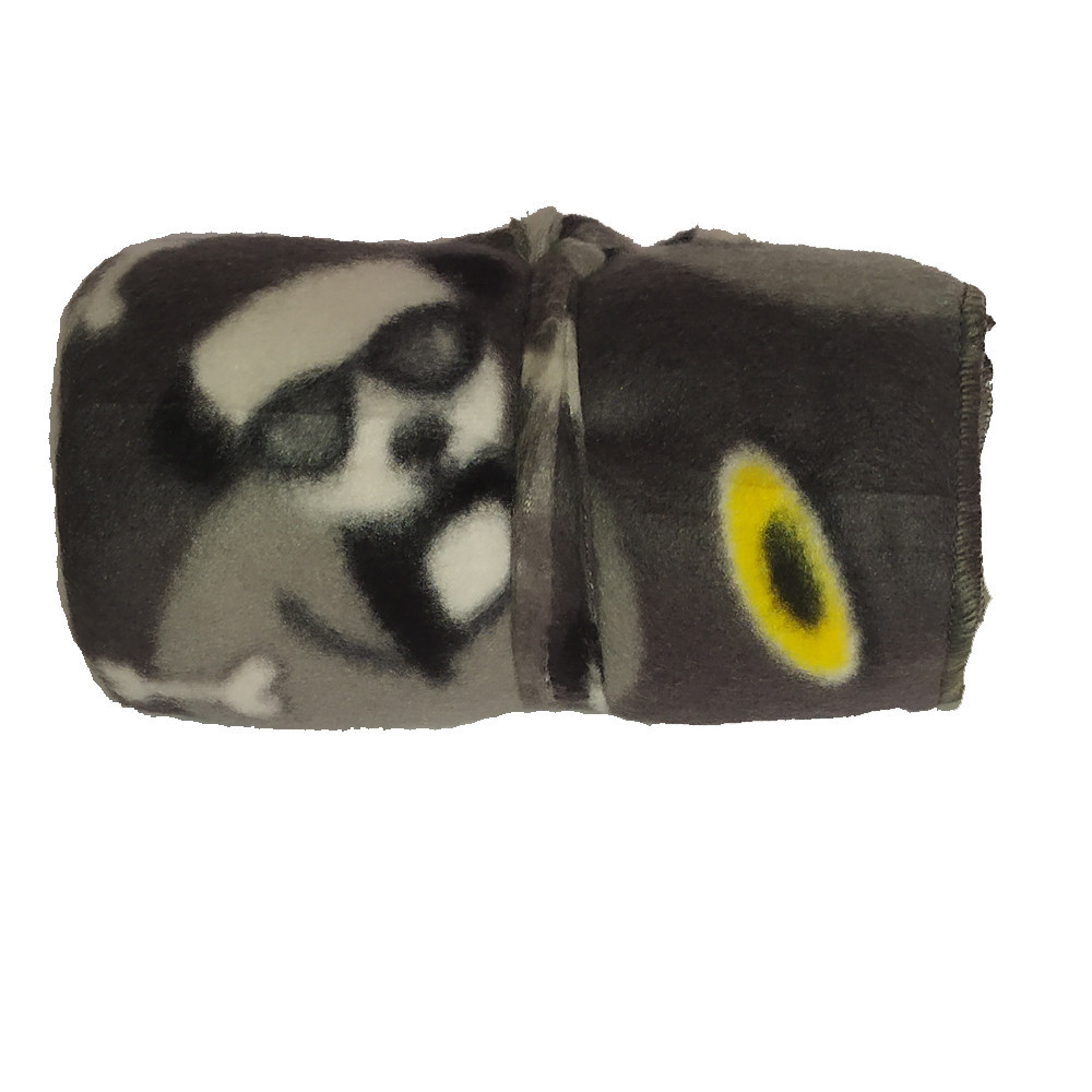 Manta Pet Soft Mantinha Gato Cachorro Cães Coberta Cobertor Antialérgica – Cinza Com Cachorrinho Bra