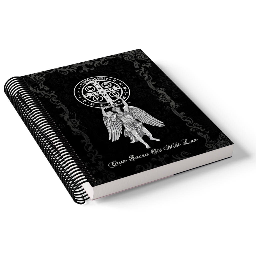 Caderno 1/4 capa dura espiral 96 folhas – SÃO MIGUEL ARCANJO #6