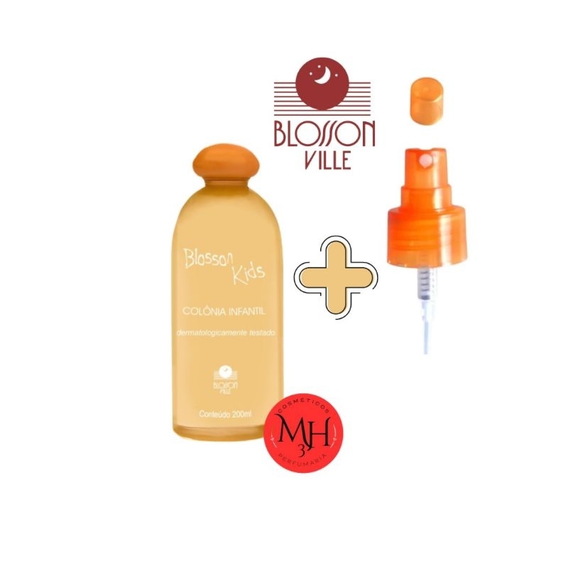 Colônia Infantil ORIGINAL Blosson kids 200 ml (Blosson Ville) a Laranjinha + Válvula