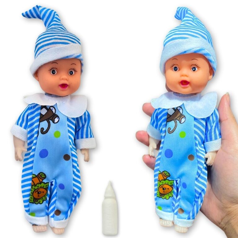 Brinquedo Boneca Infantil Articulada Com Pijama e 