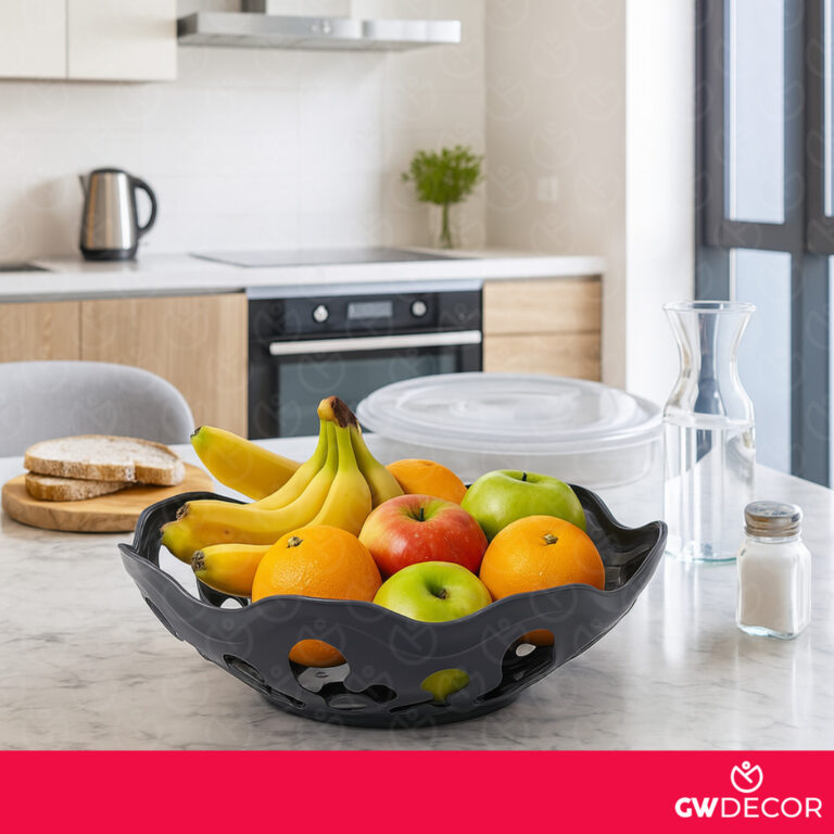 Fruteira de Mesa Plastica Redonda Vazada