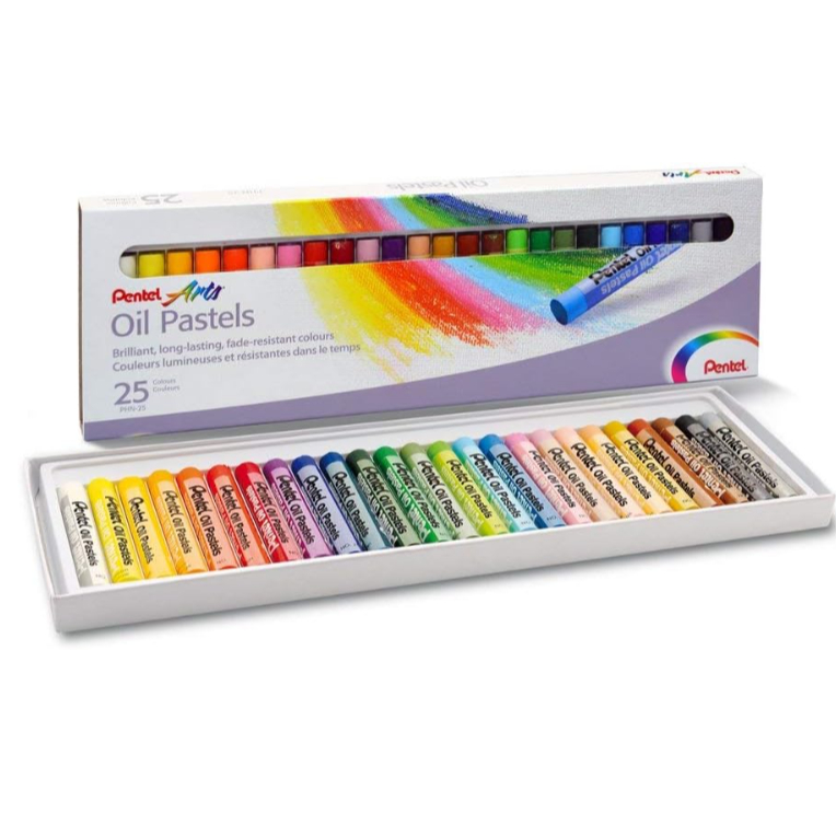 Giz Pastel Oleoso Pentel  25 Cores