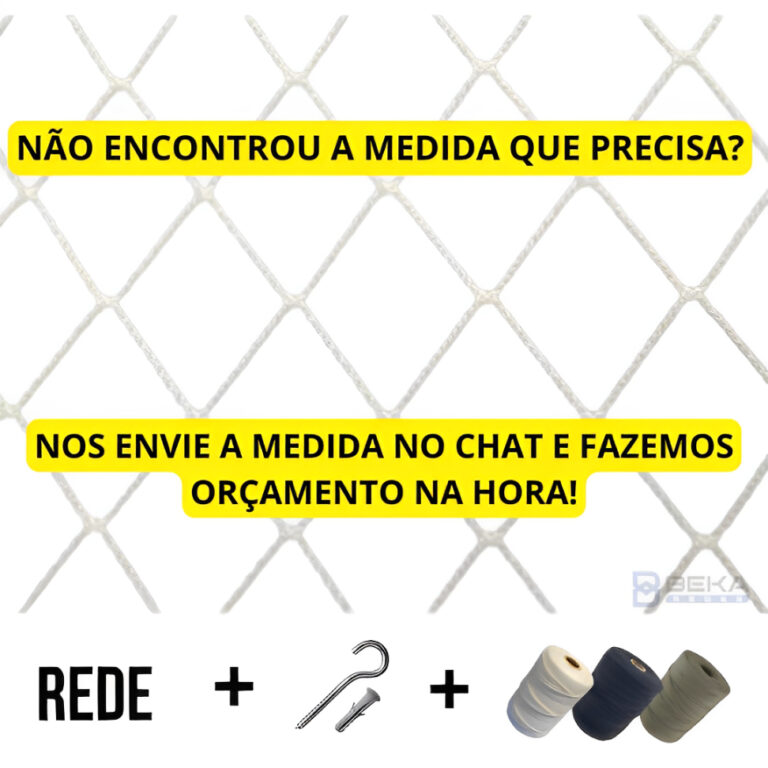Kit Completo 1,00 De Altura Rede Tela De Proteçã