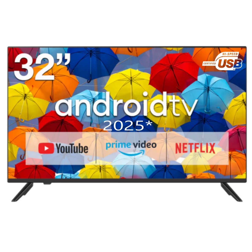 Tv Smart 32 Polegadas Cinema com Wifi Promoção Android TV Bluetooth Chromecast – Lançamento 2026