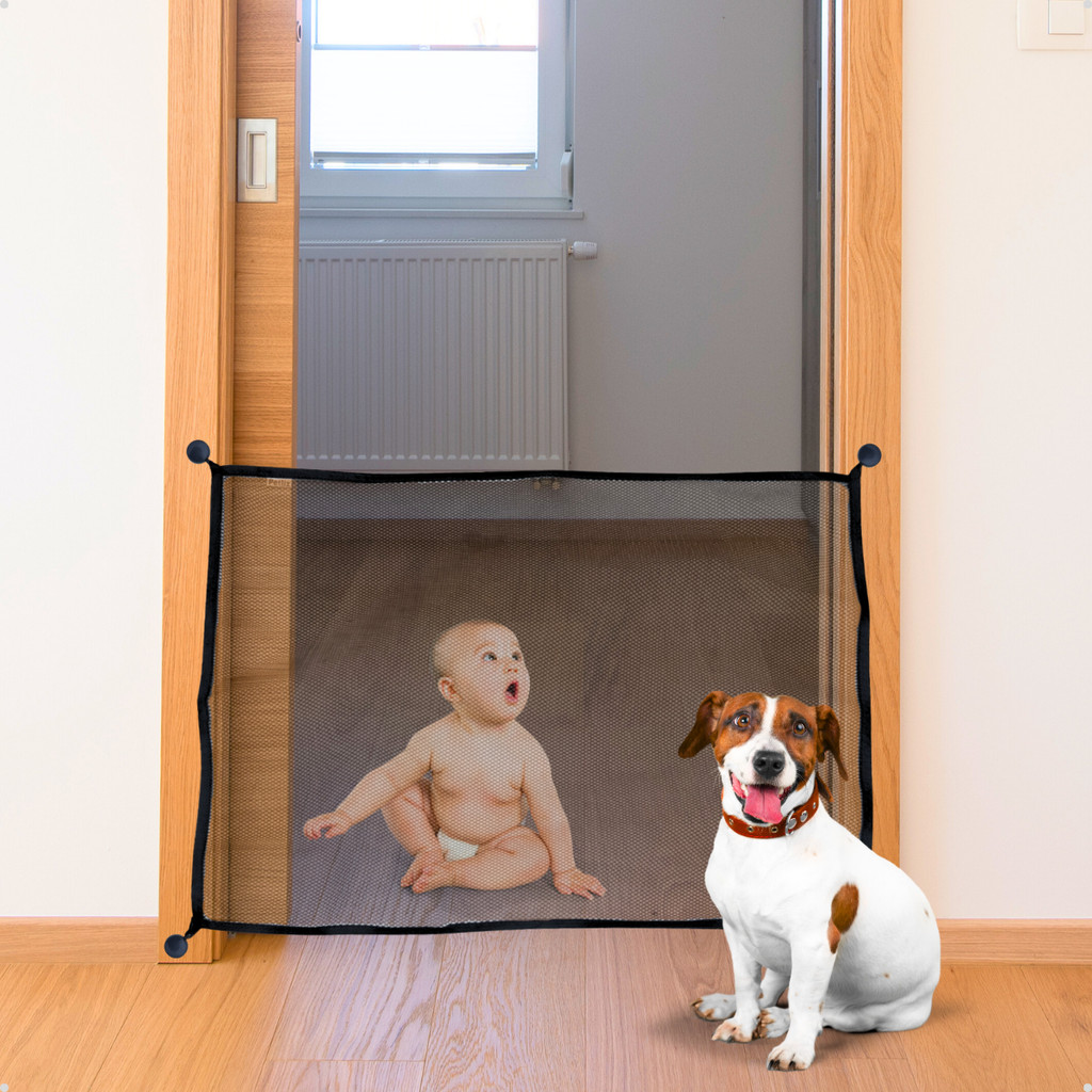 Cerca para Cachorro e Criança Tela Grade de Proteção para Porta e Escada Removível – Petliz