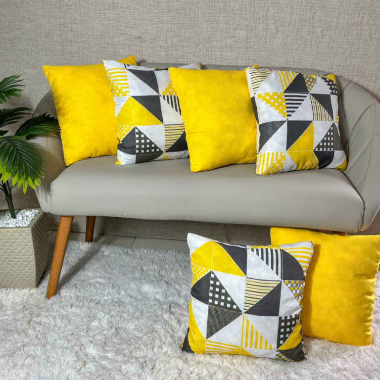 KIT COM 6 ALMOFADAS DECORATIVAS c ENCHIMENTOS CAPA