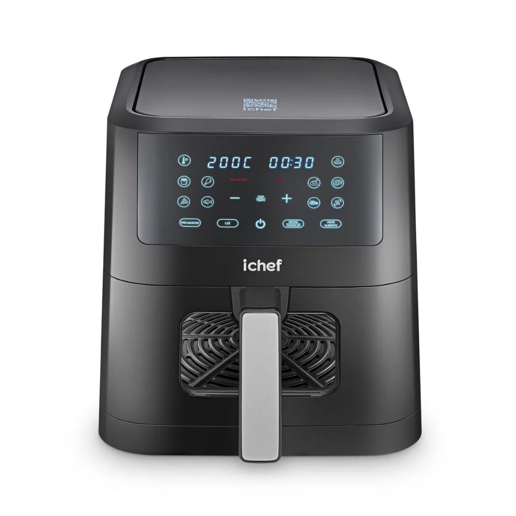Fritadeira Elétrica Airfryer Ichef Polishop Smart Vision 6L
