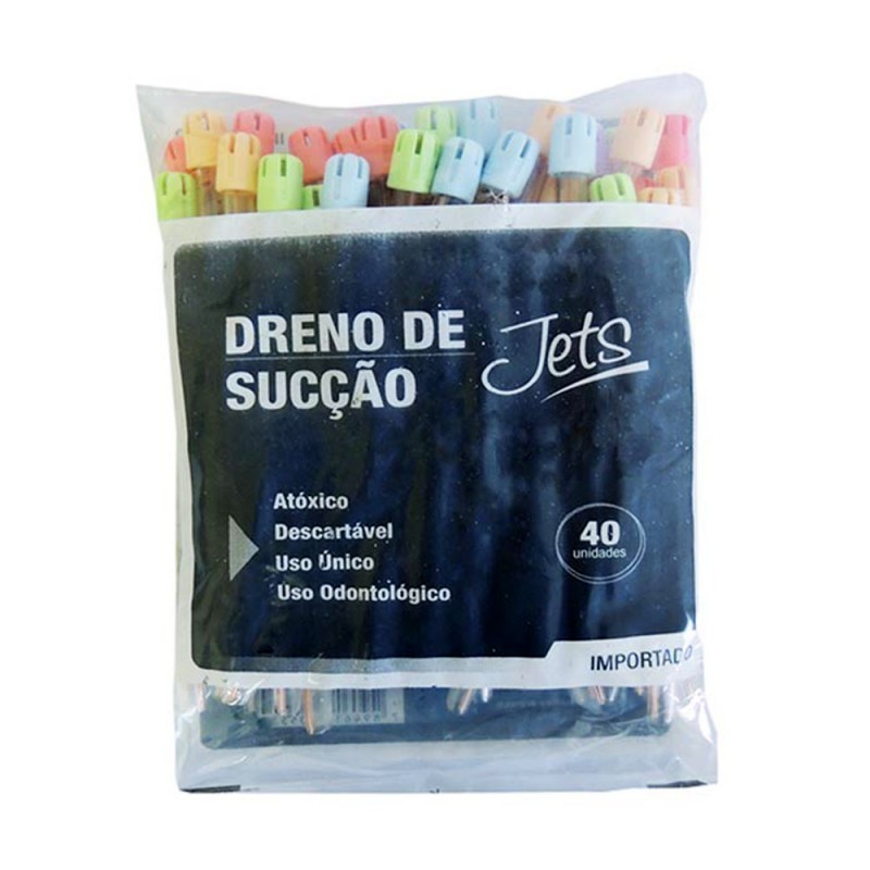 Sugador de Saliva Pacote C/ 40 Unidades  – JETS