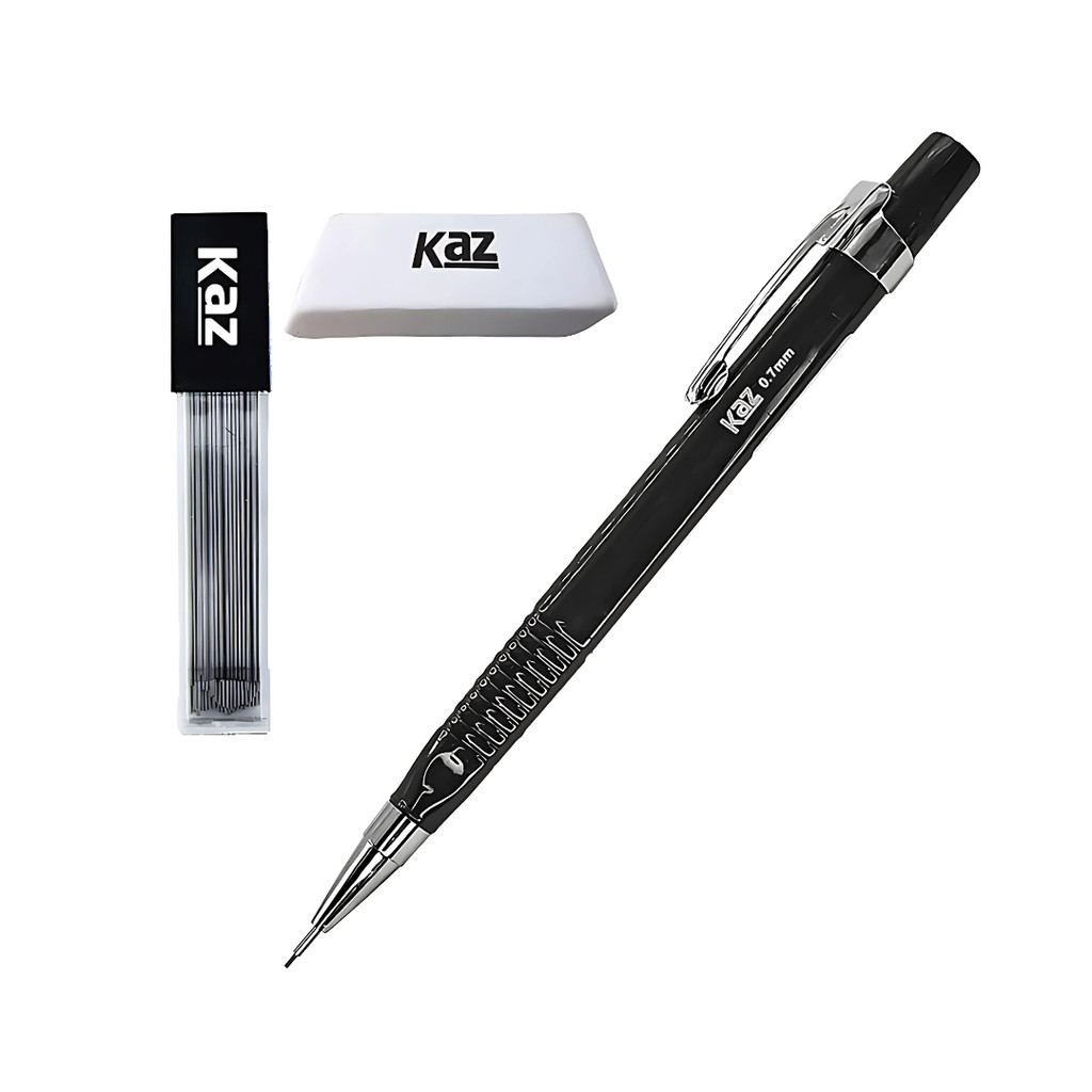 Kit Lapiseira 0.7 + Grafite 0.7 + Borracha – Material Escola Escritório Papelaria Volta as Aulas