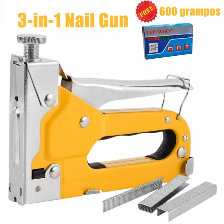 Grampeador Tapeceiro + 600 Grampos Ferramentas Pro