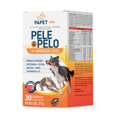 Suplemento Pet Sidney Oliveira Papet Pele e Pelo C