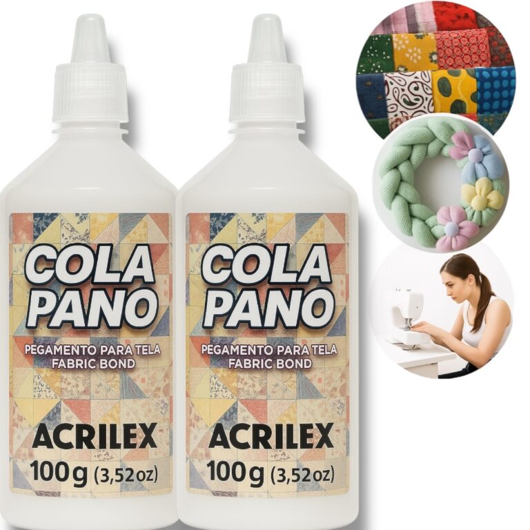 Cola Pano 100G Acrilex Cola Para Tecido Costura Ba