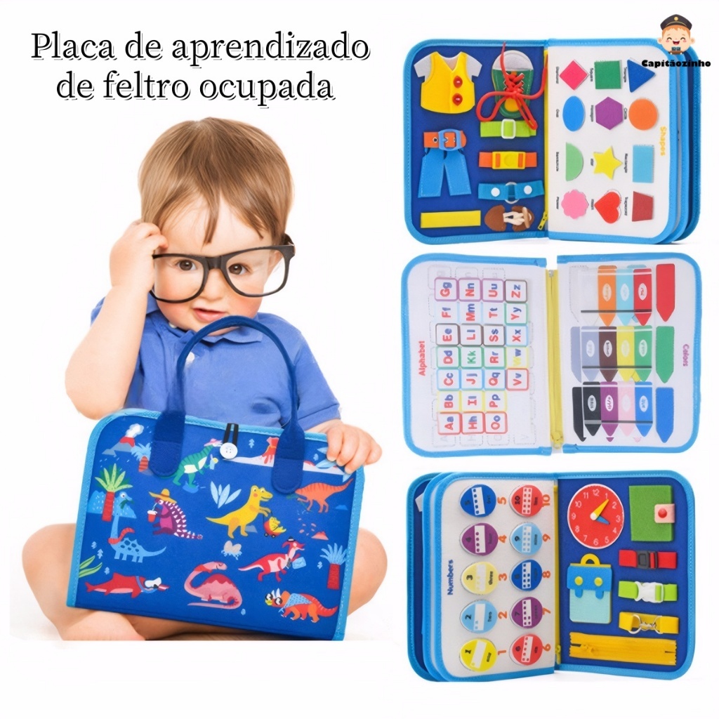 Brinquedos Maleta Sensoriais Básicos De Habilidades De Vida Para Toddlers Montessori Busy Board