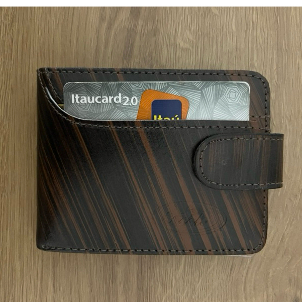 Carteira Masculina Couro Legitimo Compacta Cartõe