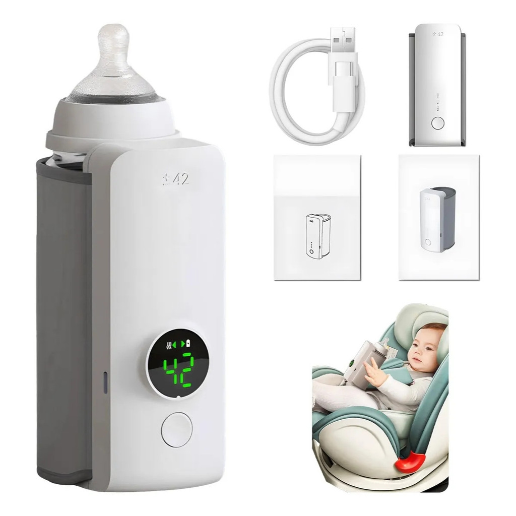 Epsilon Aquecedor De Mamadeiras Recarregável Com Visor LCD