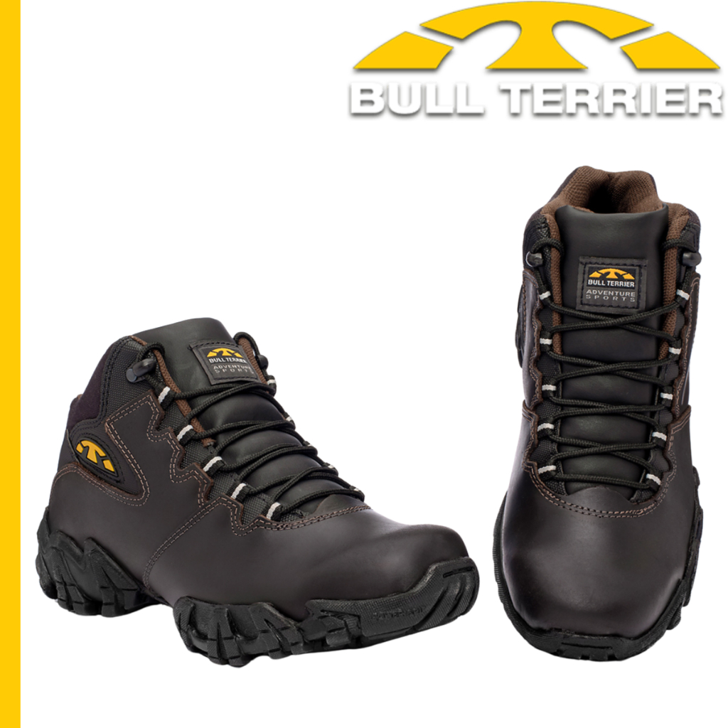 Bota Masculina Bull Terrier Adventure Couro Original Confortável Antiderrapante