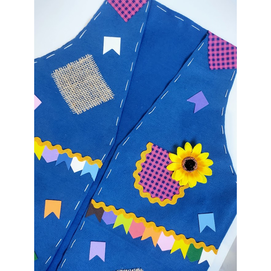 Colete Junino Infantil/ Colete Infantil Personalizado Festa Junina