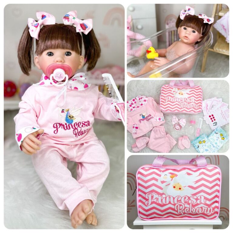 Boneca Reborn Bebe Silicone Realista Menina + Iten