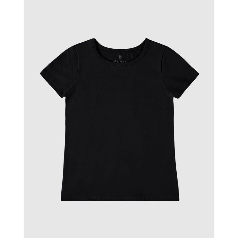 Blusa Infantil Menina Decote Redondo Em Algodão M