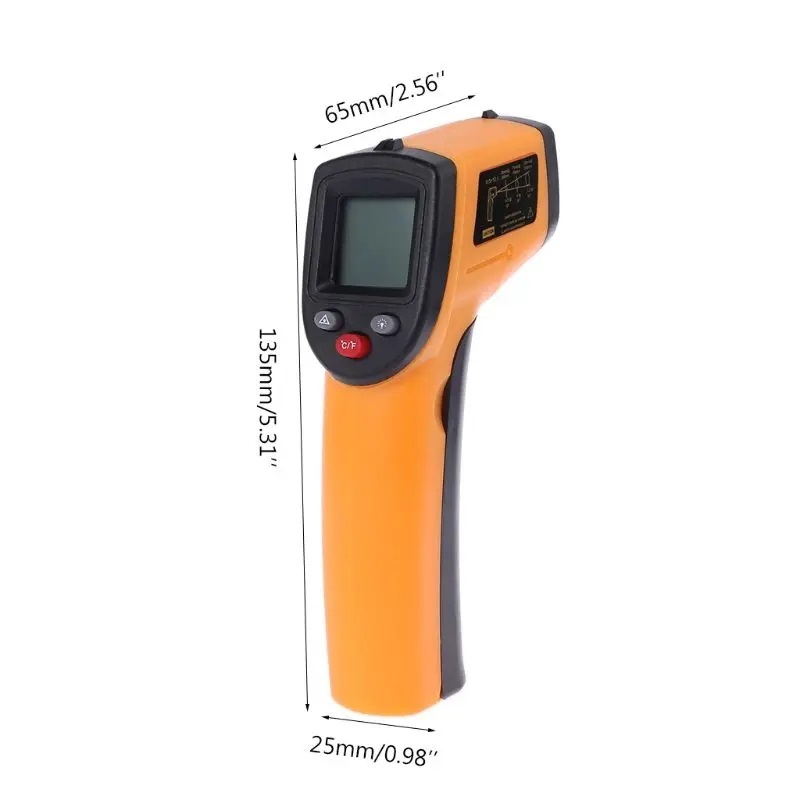 Termômetro Industrial Digital Infravermelho Laser Medição Temperatura Industrial -55.c até 400.c