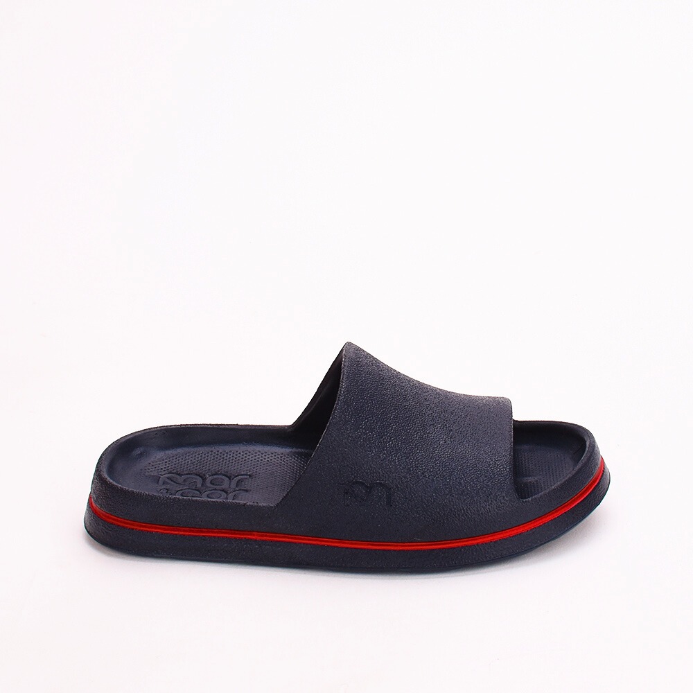 Chinelo Slide Infantil Menino Nuvem Azul Marinho e Vermelho