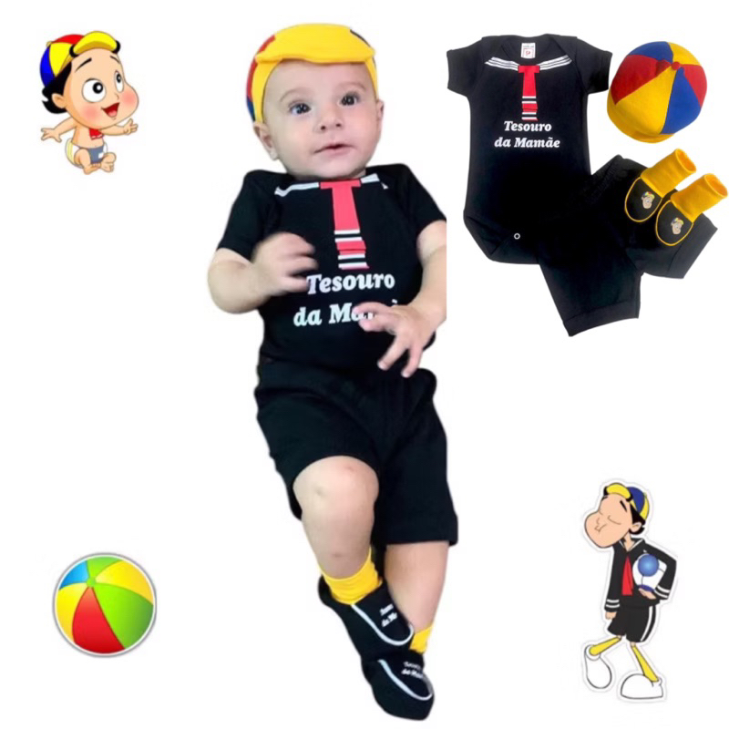 Kit bebê temáticos, mêsversário, body bebê, personagens, malha suedine 100% algodão