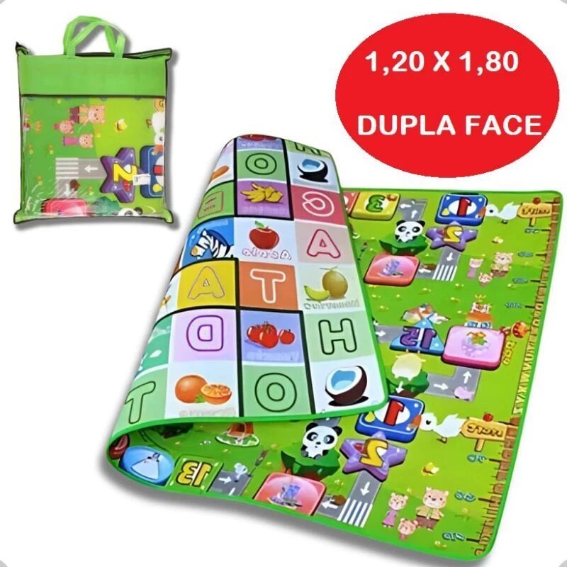 Tapete de Atividade Dupla Face 120×180 e Tapete G 2,00 X 1,80M X 0,5MM Infantil Emborrachado