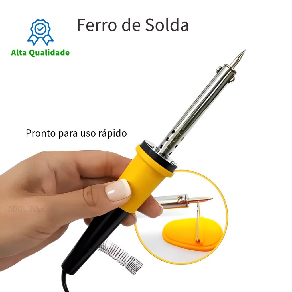 Ferro de solda 127/220V de soldar Alta Qualidade 60w e 40w