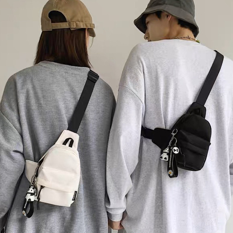 Pochete Mini feminina homens minimalista bolsa pei