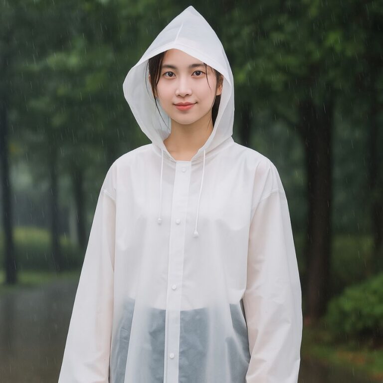 Capa De Chuva Transparente Grossa Plástico Eva Re