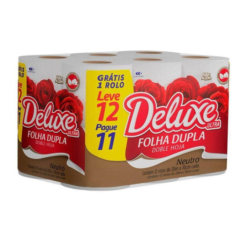 PAPEL HIGIENICO FOLHA DUPLA DELUXE COM 12