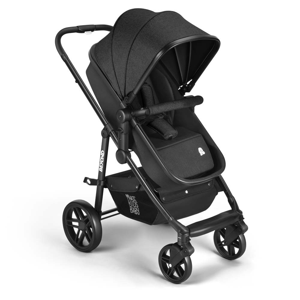Carrinho de bebê Passeio Beyond 2 em 1 Assento Moisés 0-15kg Preto Multikids Baby – BB428